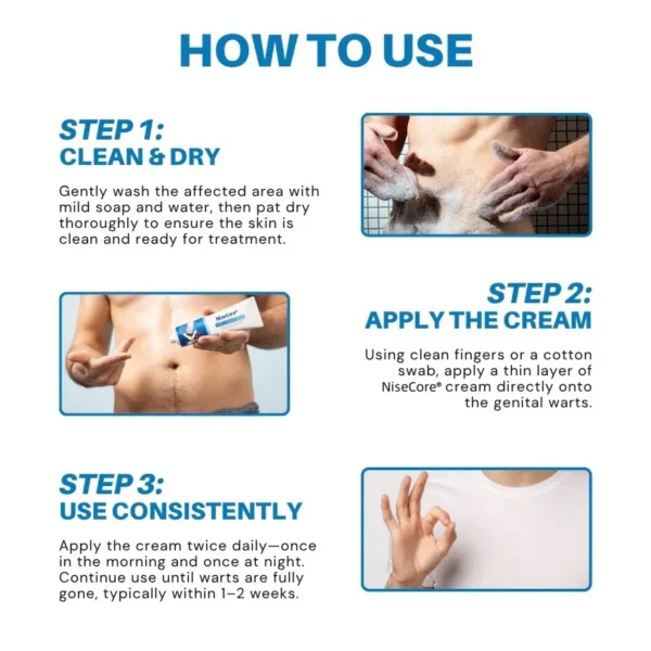 NiseCore® HPV Genital Warts Relief Cream - Image 5